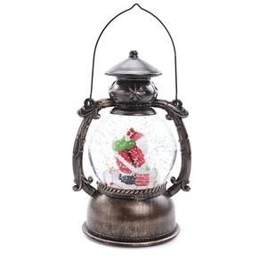 LANTERNA DEC C AGUA NOEL E LED CLR 3AA 01 UN X 29 CM.